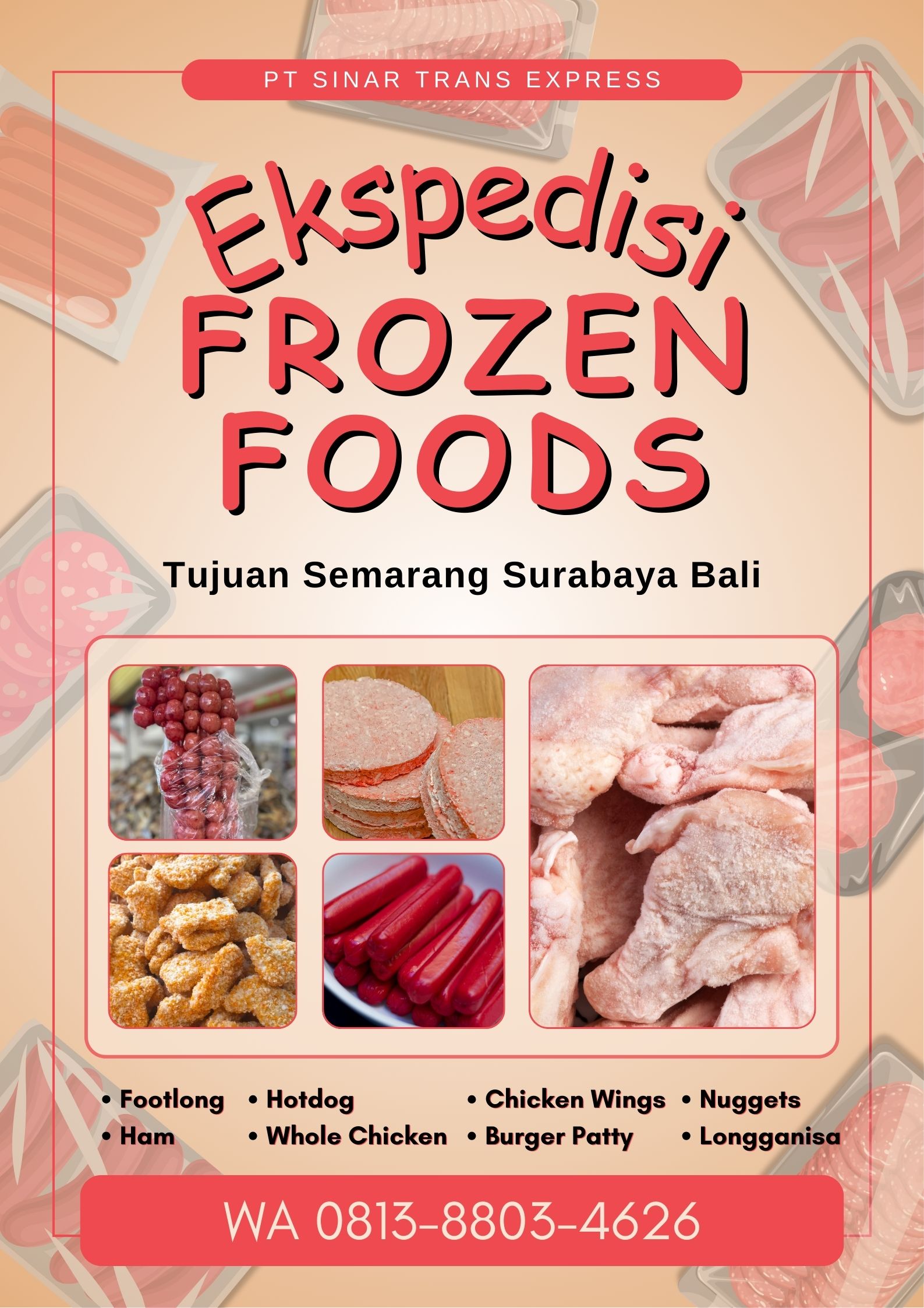 Jasa Kirim frozen Food Luar kota